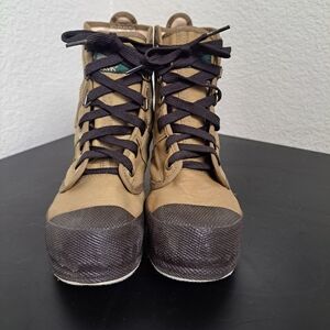 Orvis Boys/Girls Size 6 Fly Fishing Wading Boots Khaki Canvas Felt Bottoms